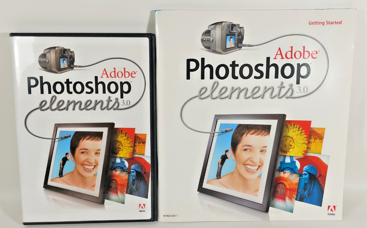 Adobe Photoshop Elements 3.0 for MAC With Serial Number. Excellent Condition