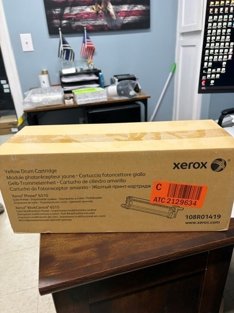 XEROX 108R01419 YELLOW DRUM CARTRIDGE OEM XEROX PHASER 6510
