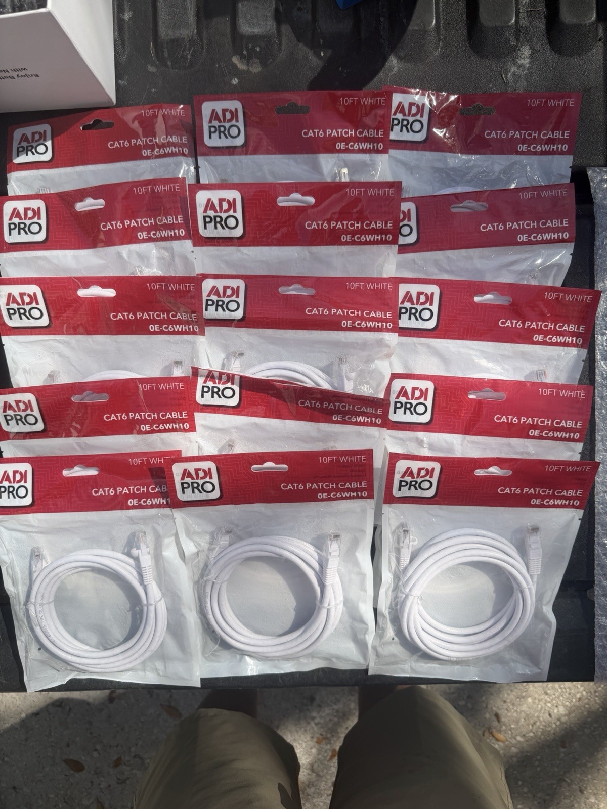 adi pro cat6 patch cable oe-c6wh10 (lot 15)