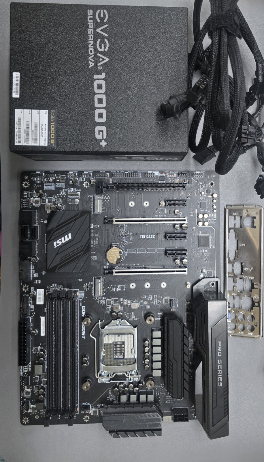 MSI Z270 SLI Motherboard & EVGA 1000 G+ 1000W 80+ Gold PSU Bundle