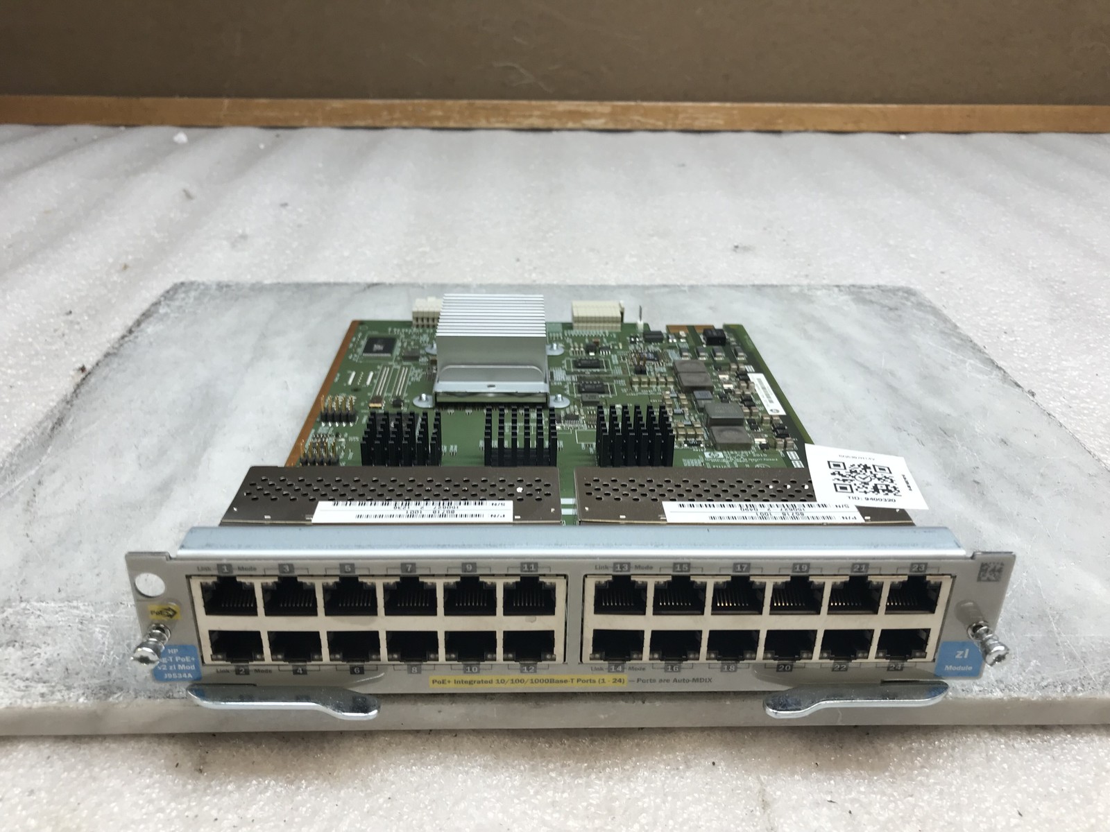 HP J9534A 24-port Gig-T PoE+ 10/100/1000 v2 zl Module for E5400/E8200 Switch