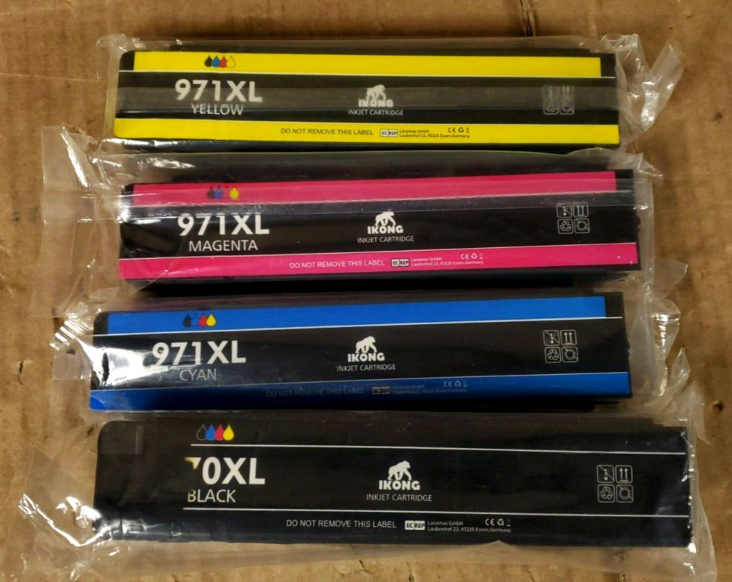 4pk Black & Color Ink Cartridge for HP 970XL 971XL OfficeJet Pro X551dw X576dw