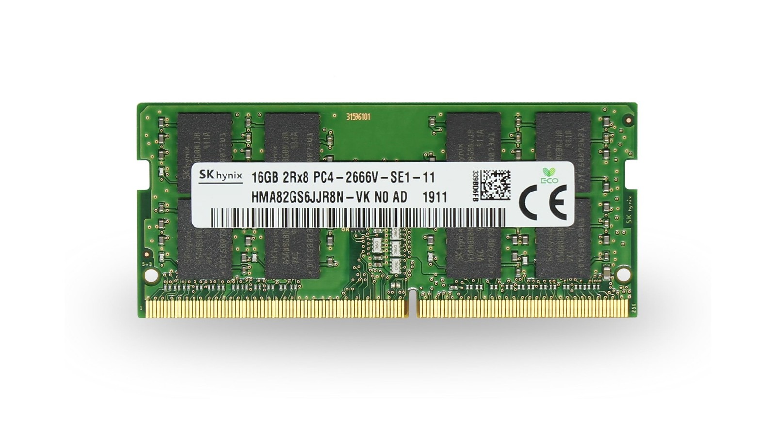 SK Hyn(Hynix) Original 16GB (1x16GB) DDR4 2666MHz PC4-21300 SODIMM 2Rx8 CL19 ...