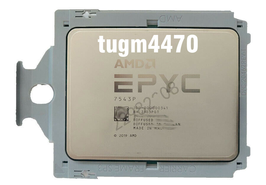 AMD EPYC 7543P CPU processor 32 cores 64 threads 2.8GHz 225W up to 3.7GHz