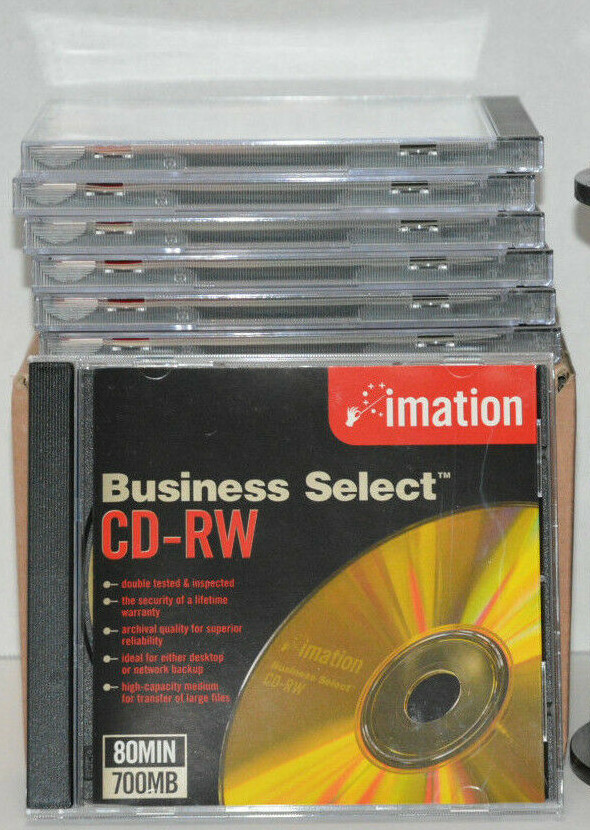 7 imation Business Select CD-RW in Jewel Cases