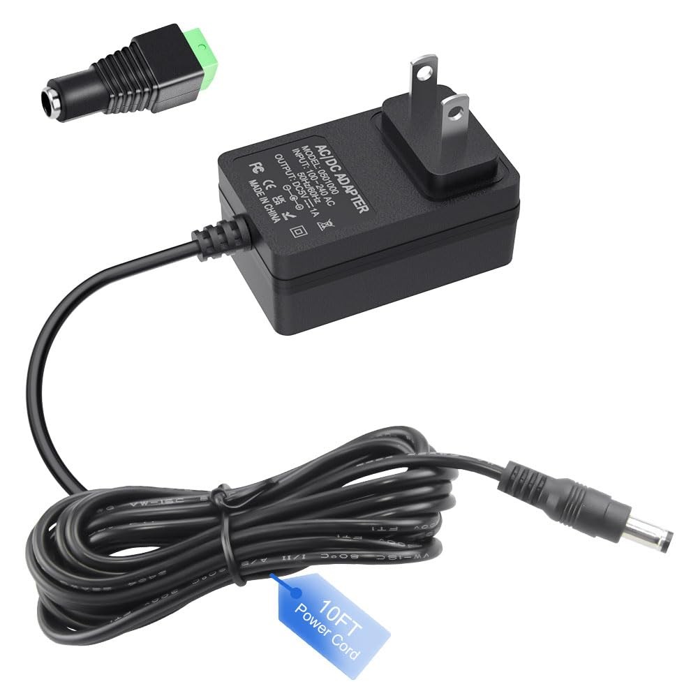 5V 1A Power Supply 5Volt 1Amp AC Adapter 100-240V DC Cord... 