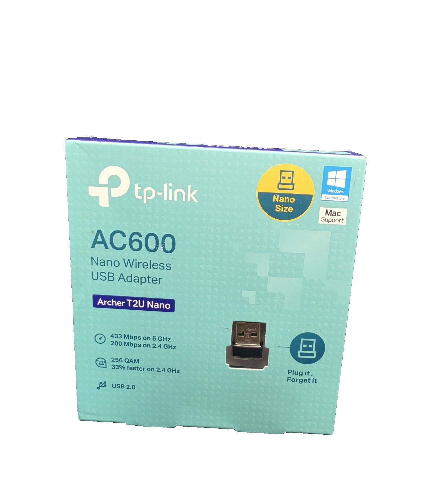 TP-LINK Archer T2U Nano AC600 Dual-Band USB 2.0 Wireless Adapter for PC