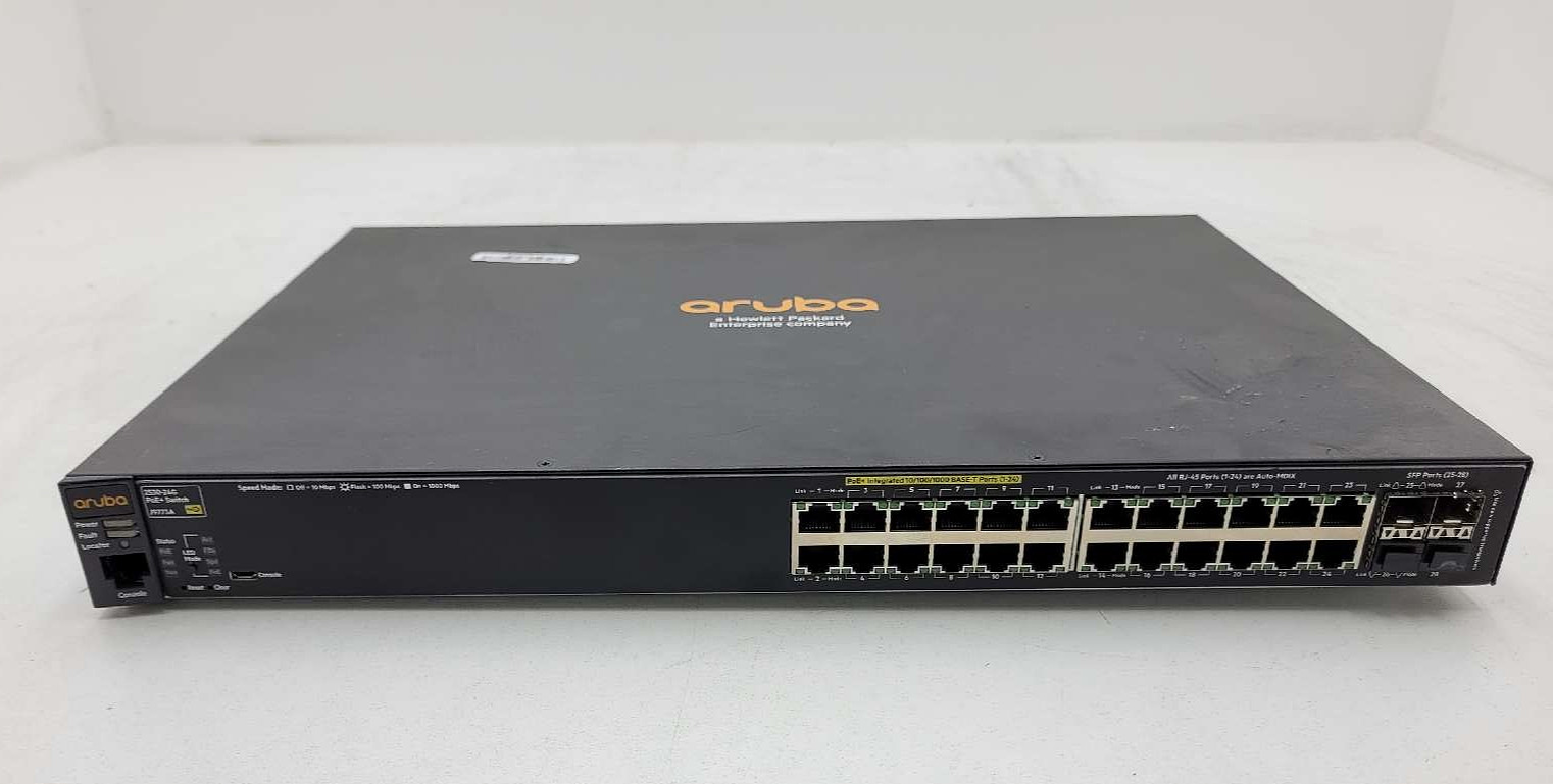 HPE  Aruba 2530-24G PoE+ Switch 24-Port 4xSFP Network Switch P/N: J9773A Tested