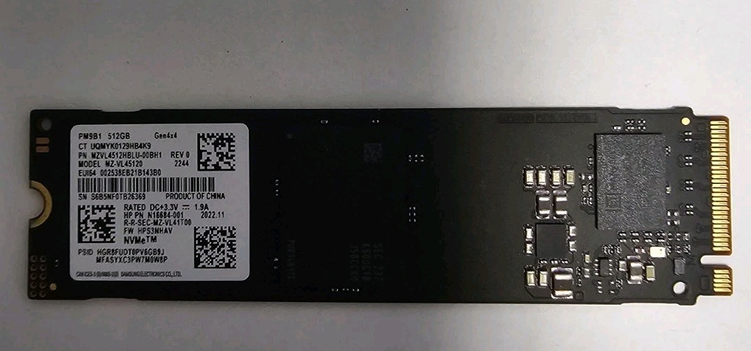 Samsung PM9B1 NVMe M.2 512GB Gen4 x4 SSD SOLID STATE DRIVE 89% Health