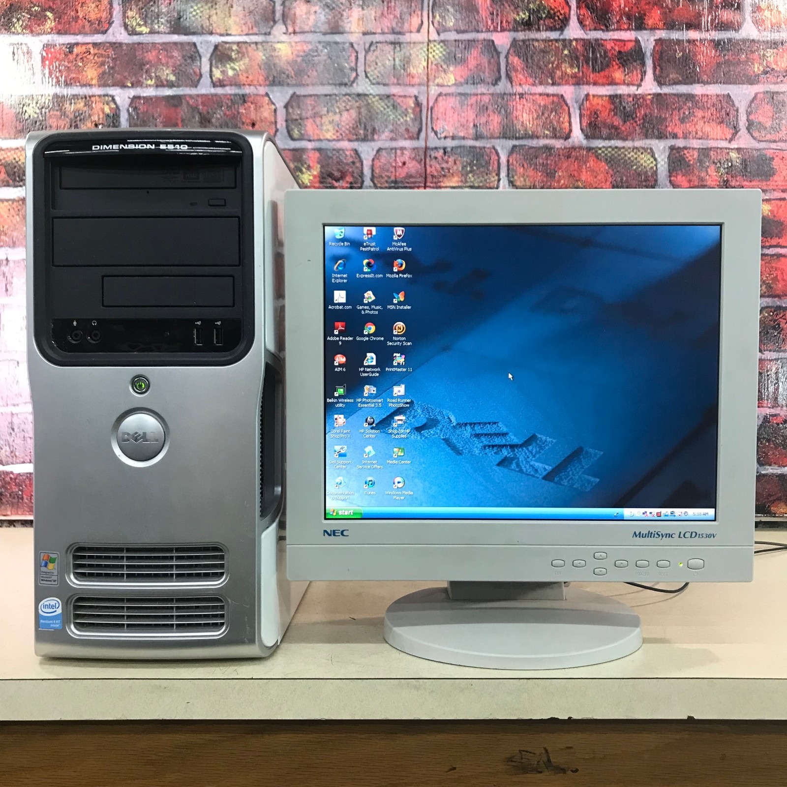 Dell Dimension E510 Retro Gaming PC Pentium 4 3.0GHz 3.5GB RAM (Windows XP MCE)