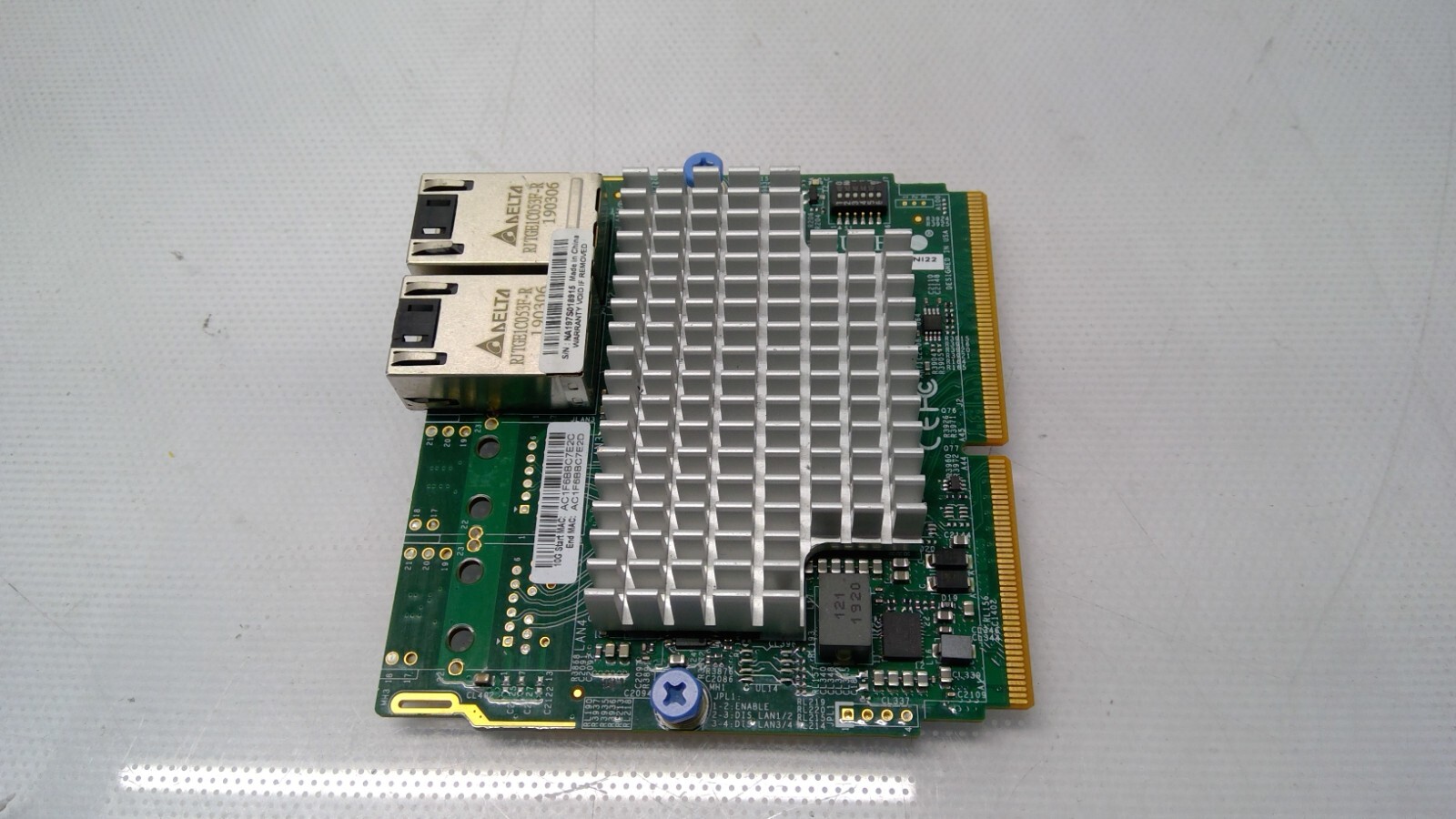 Supermicro AOC-MTG-I2TM-NI22 Intel X550 2-Port 10GbE RJ45 SIOM Adapter Card