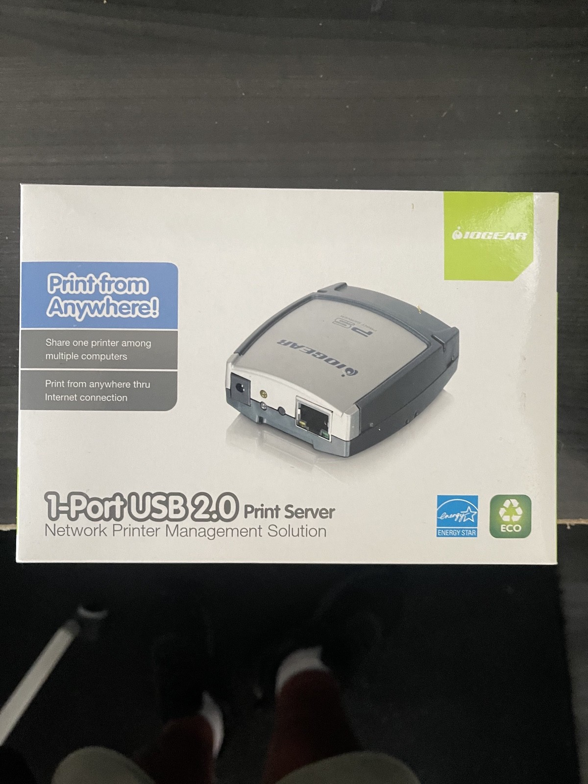 IOGear GPSU21 Print Server With AC Adapter ~ Sealed ~ Brand New