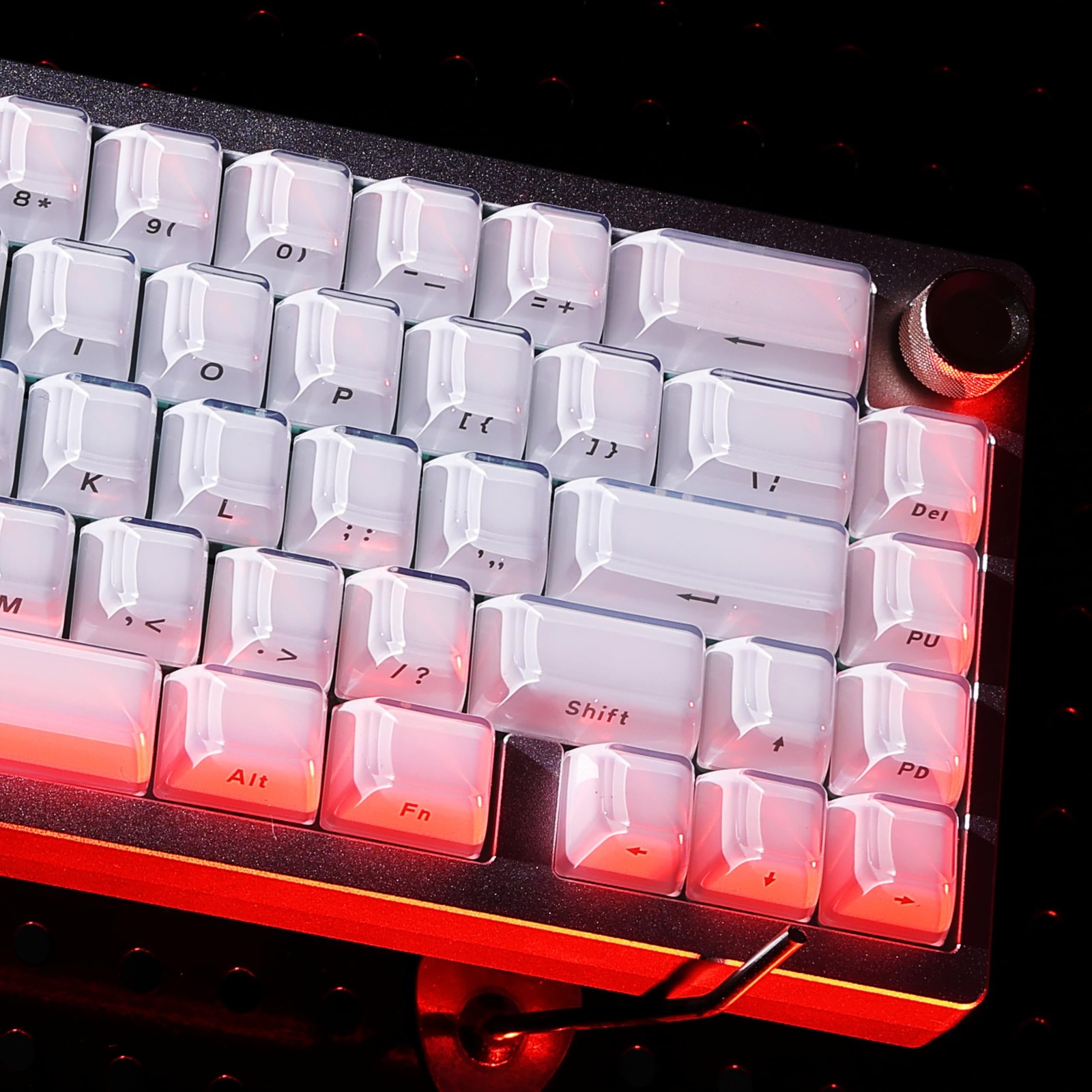 Jelly Keycaps 2.0 Shine Through Crystal Clear PC ABS ASA Profile White