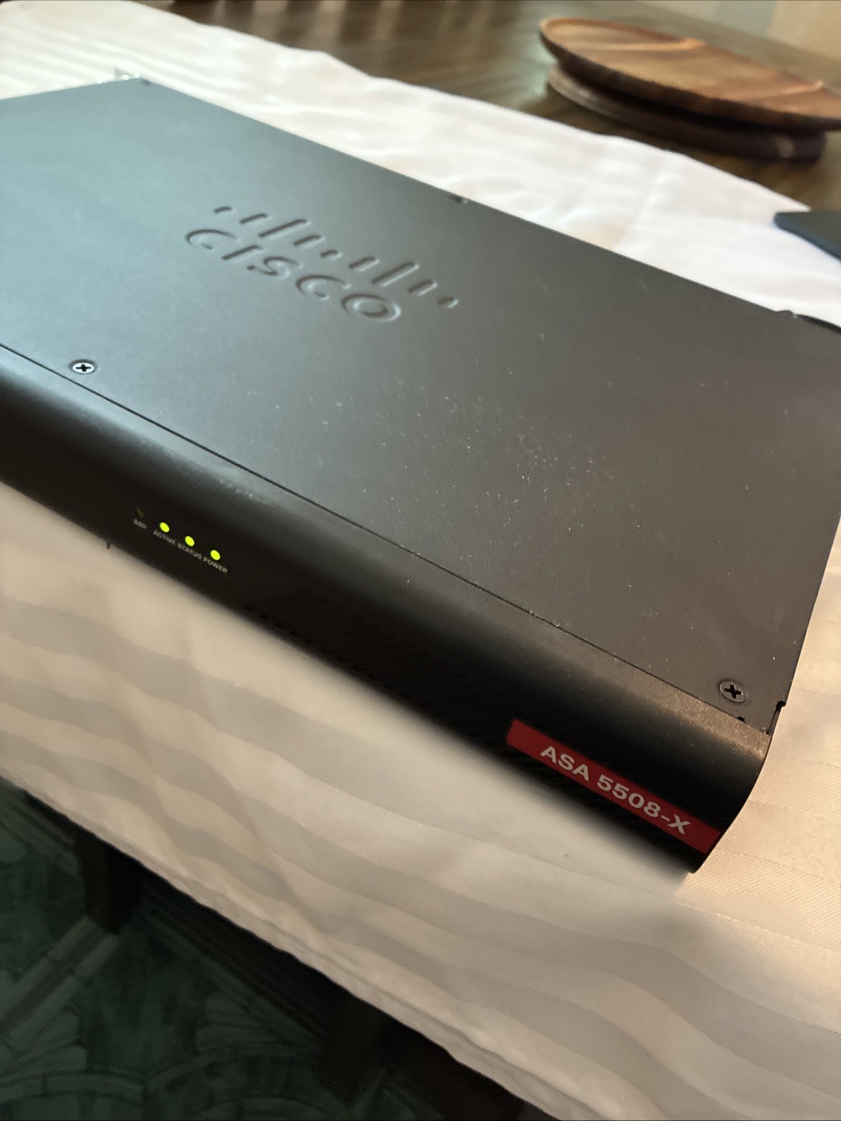 Cisco ASA 5508-X Security Appliance Firewall ASA5508-K9 w/ Rack Ears Power Tests