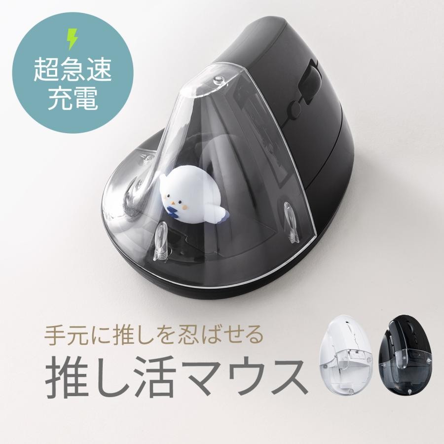 SANWA SUPPLY 400-MAWB217 Fan-focused Wireless Mouse Bluetooth Ergonomic Design