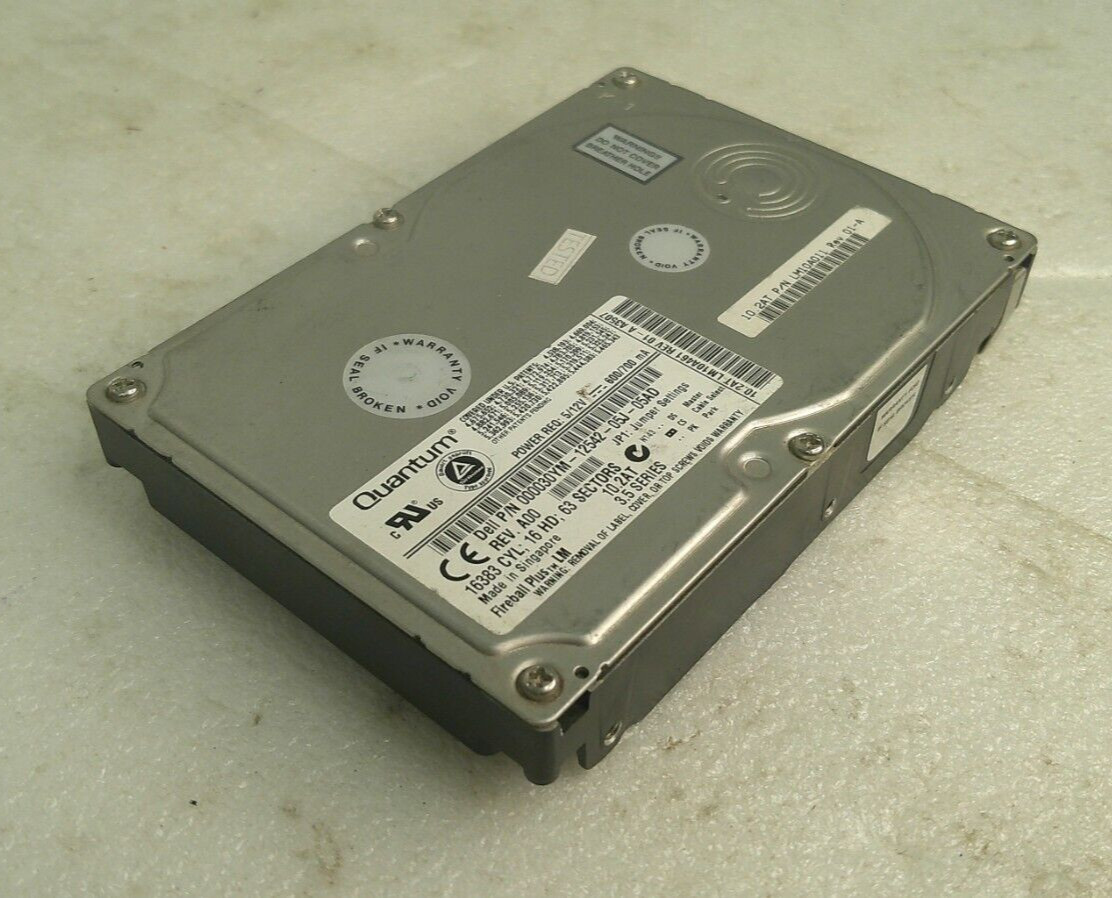 Quantum 10.2GB HDD IDE Hard Drive LM10A461 Dell P/N 000030YM-12542