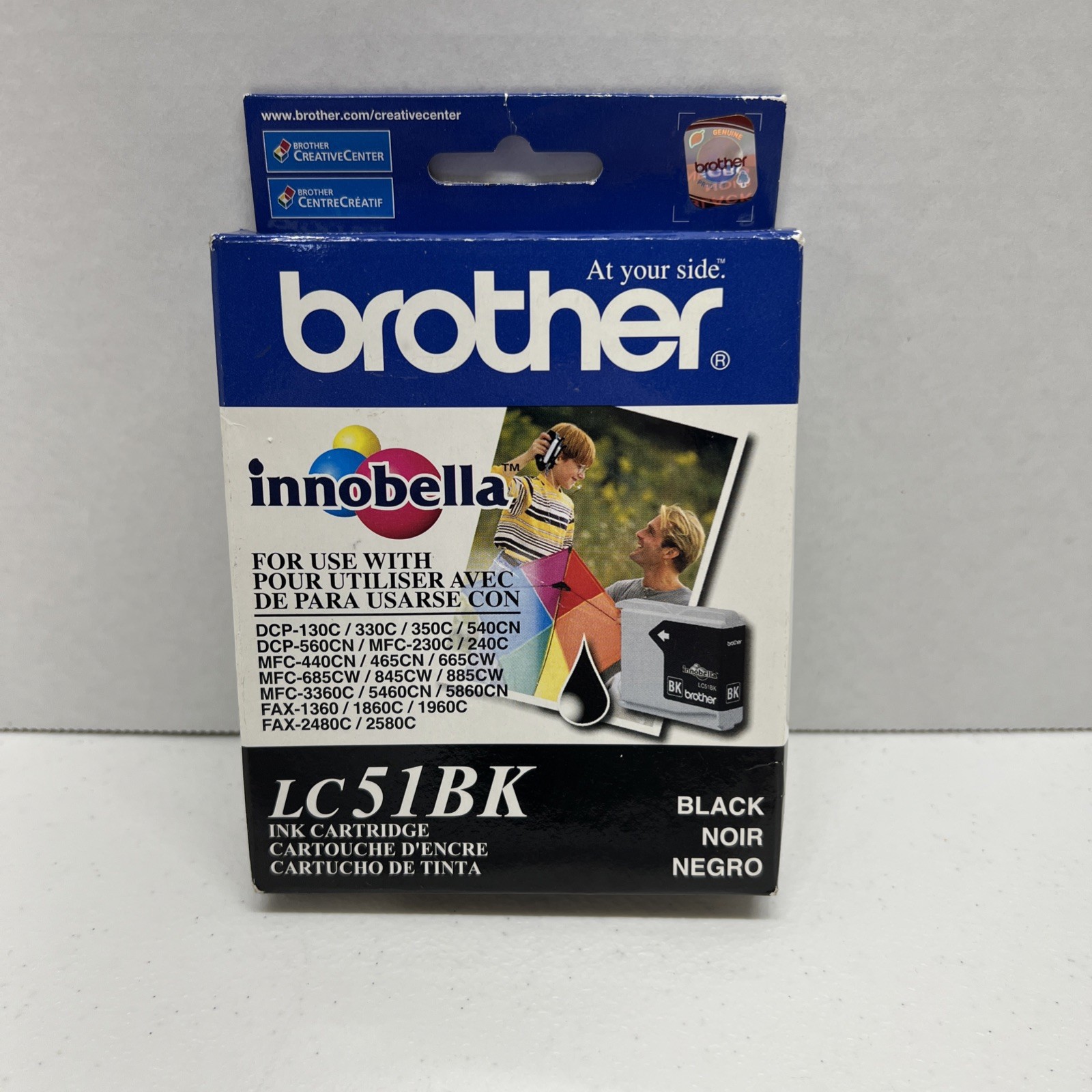 Brother Model LC51BK Black Ink Cartridge Genuine OEM - Expires 12/2012