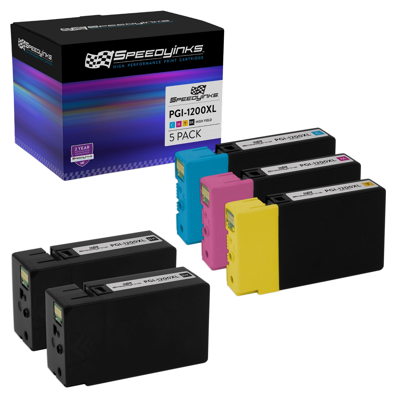 For Canon PGI-1200XL 5p HY Set 9183B001 9196B001 9197B001 9198B001 MB2320 MB2020