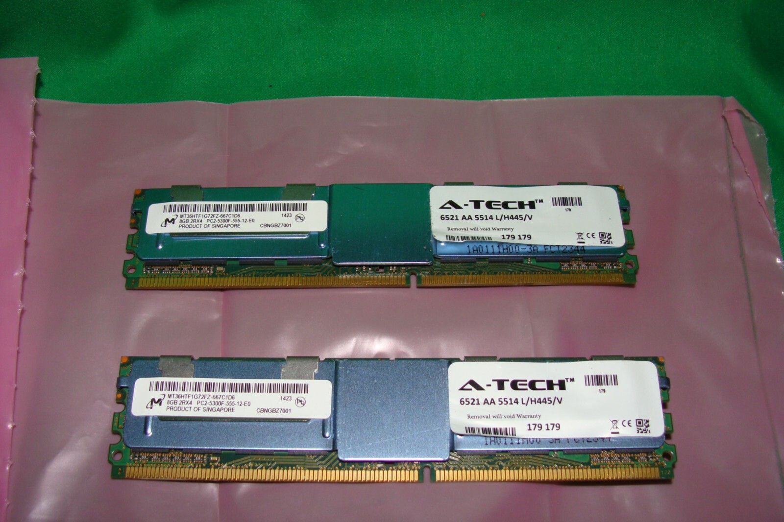 MICRON MT36HTF1G72FZ-667C1D4 8G 2Rx4 DDR2 PC2-5300F 667MHz RAM