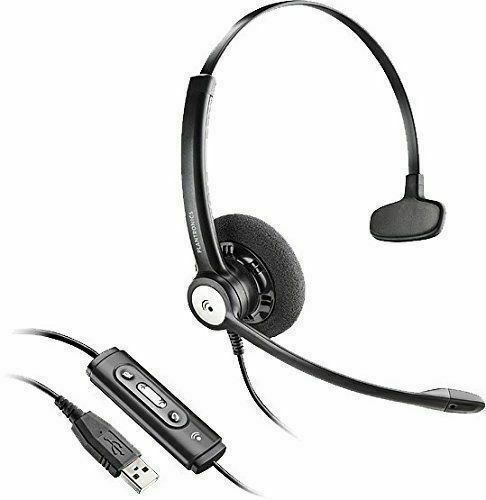Plantronics Blackwire C610-M USB Noise-Canceling Black Headset New