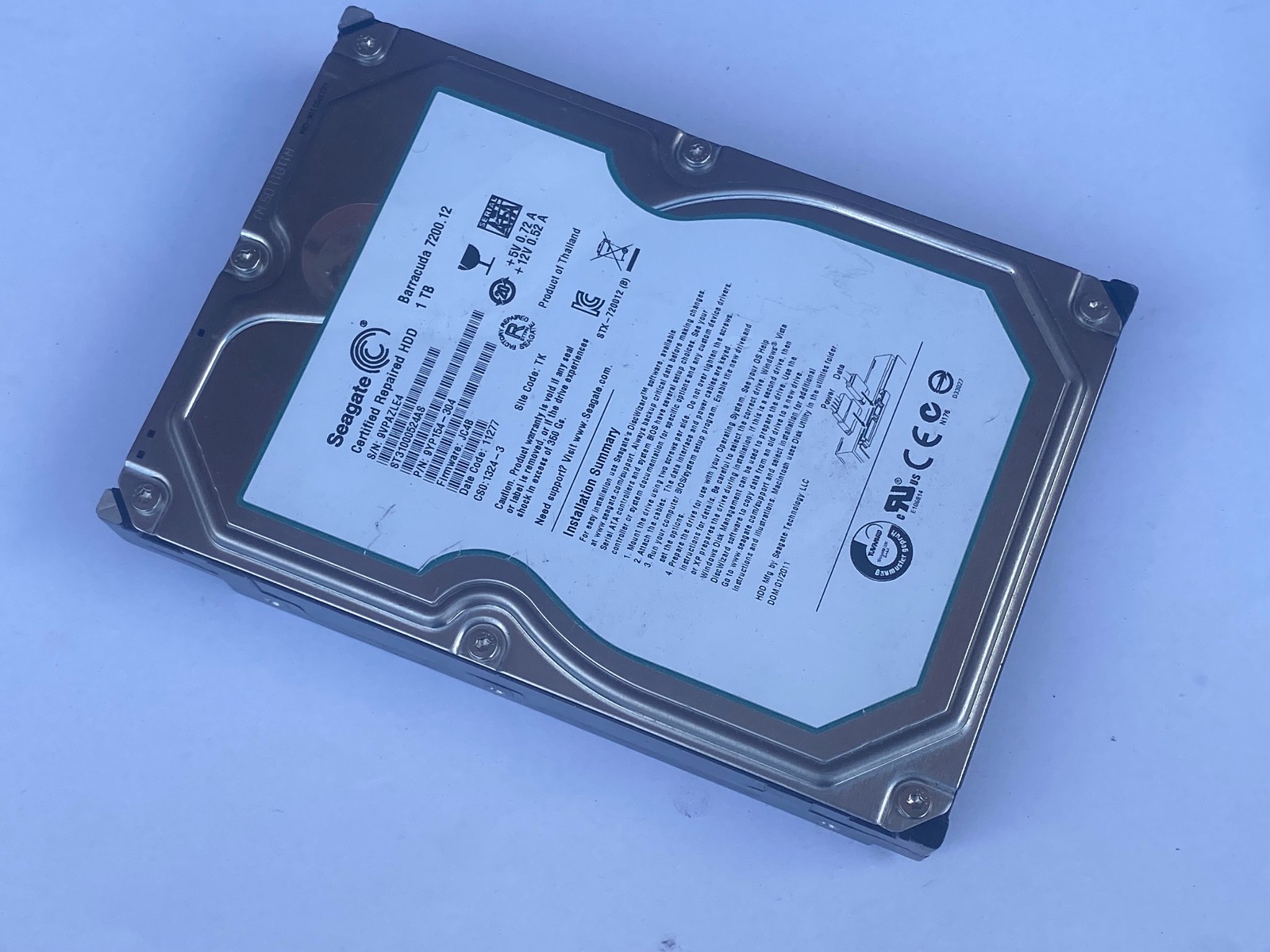 Seagate ST31000524AS - 1TB - SATA - 9YP154-304 Hard Drive