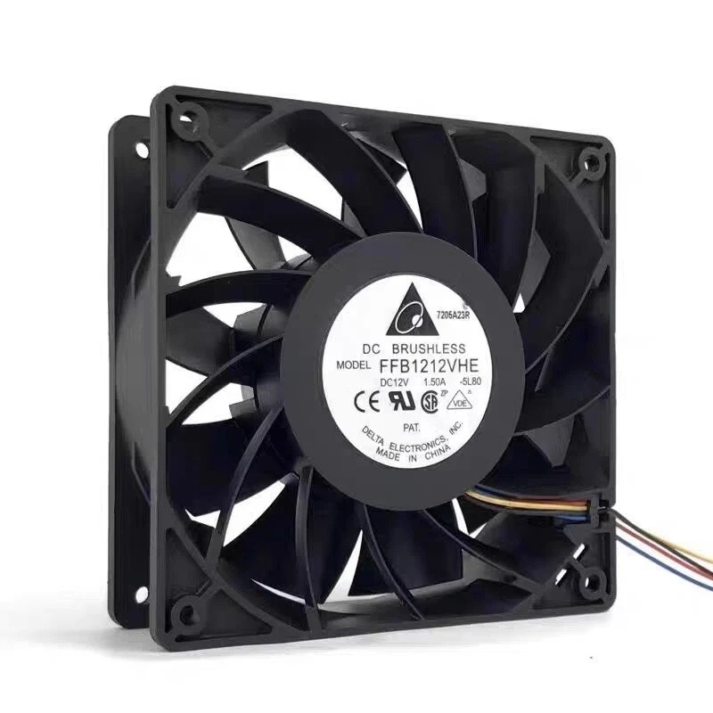 1PC Delta FFB1212VHE 12038 12V 1.5A 12CM 4-Pin PWM Cooling Fan 