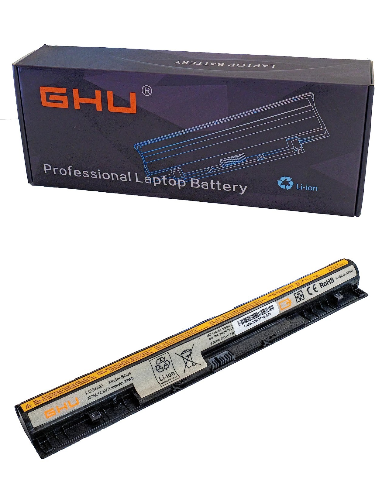 Compatible Laptop Battery for Lenovo IdeaPad G400S G500S S410P 14.8V 2200mAh Li-