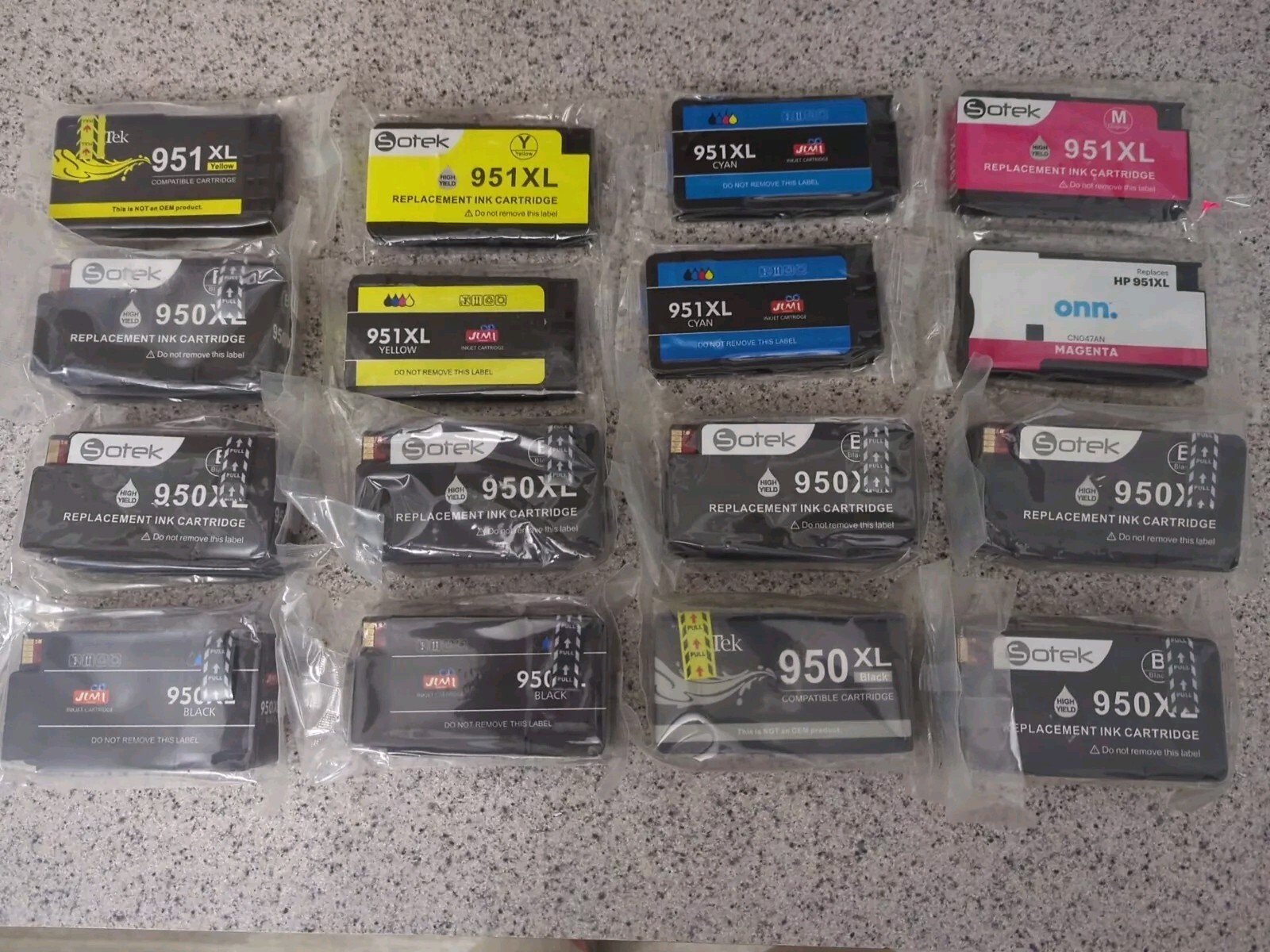 Lot of 16 Ink Cartridges Compatible HP 950XL 951XL officejet Pro8610 