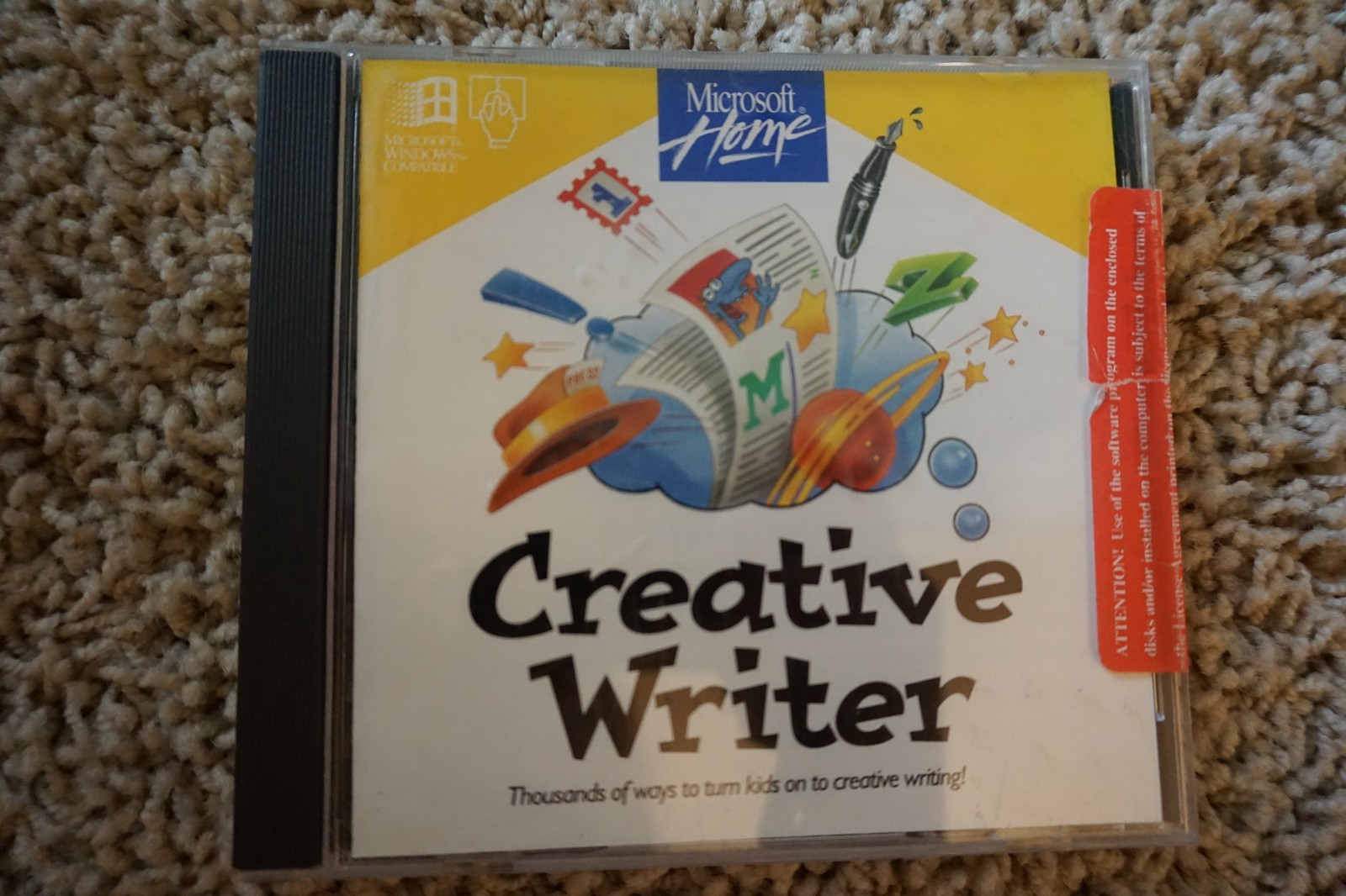 NEW MICROSOFT CREATIVE WRITER in Original Sealed CD Case Vintage 94