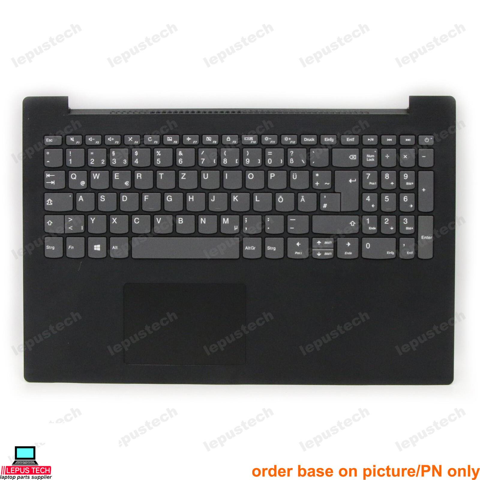 Lenovo V145-15 V145-15AST 5CB0T25497 black German DE keyboard palmrest