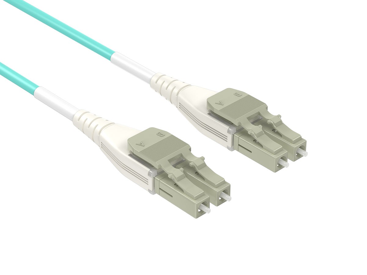5m OM3 LC to LC UPC Uniboot Duplex Corning Fiber Optic Cable Multimode 50/125...