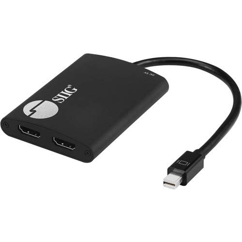 Siig 239553 Ac Ce-dp0l11-s1 1x2mdp 1.2 To Hdmi Mst Splitter Brown Box