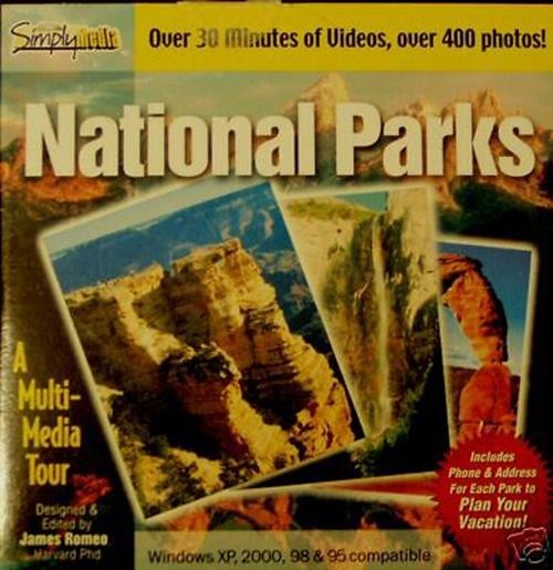 National Park Photo CDROM Computer Software Vacation PC CD Pictures New