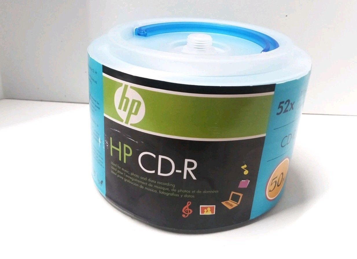 CD-R Media HP 52x 700MB 80-Minute 50 count Spindle CDs 