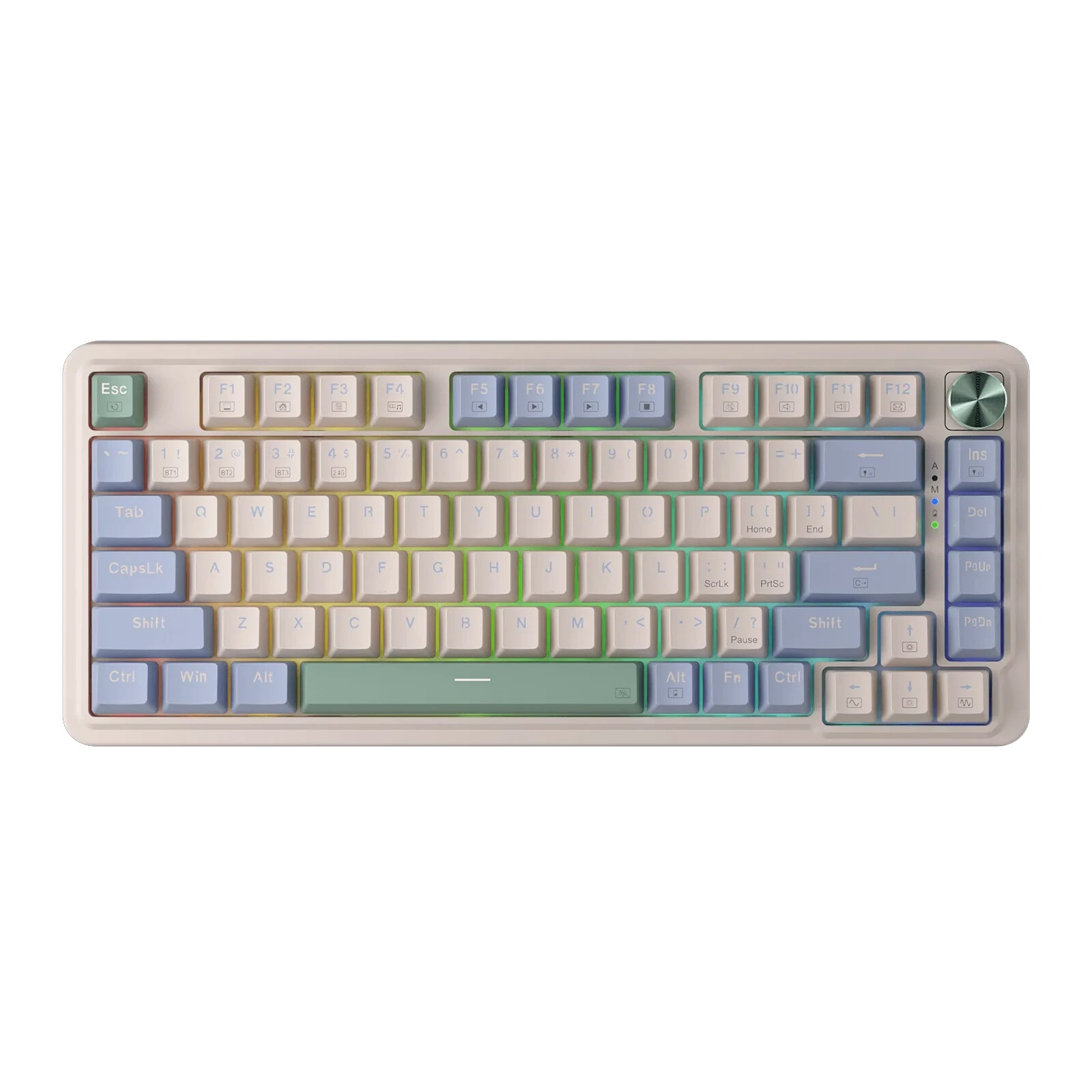 Redragon K673 UCAL PRO WHITE Wireless Hot-Swap RGB Gaming Keyboard Red Switches 