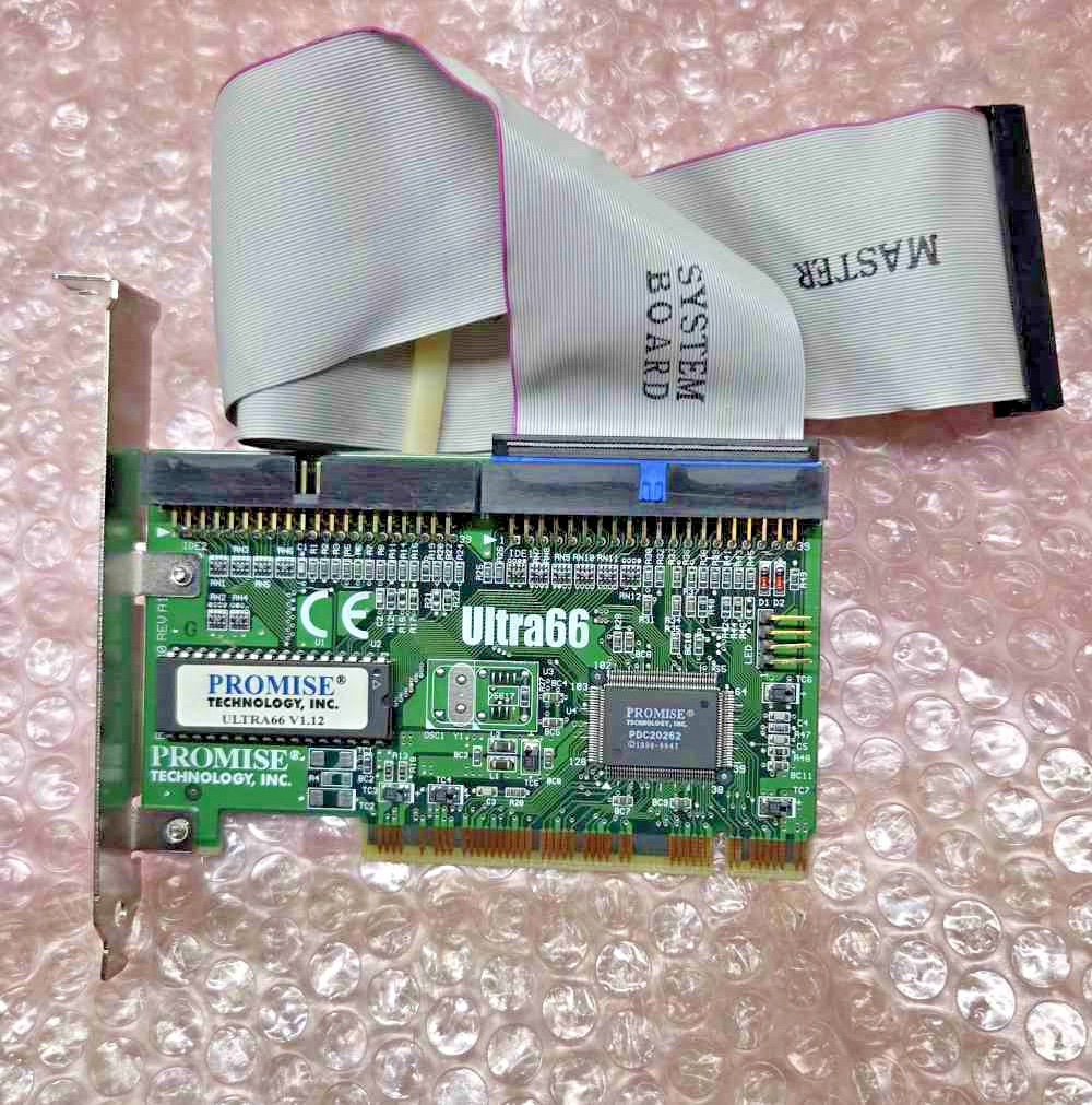 Gateway / Promise Ultra66 PCI IDE host adapter with v 1.12 BIOS, 80-wire cable