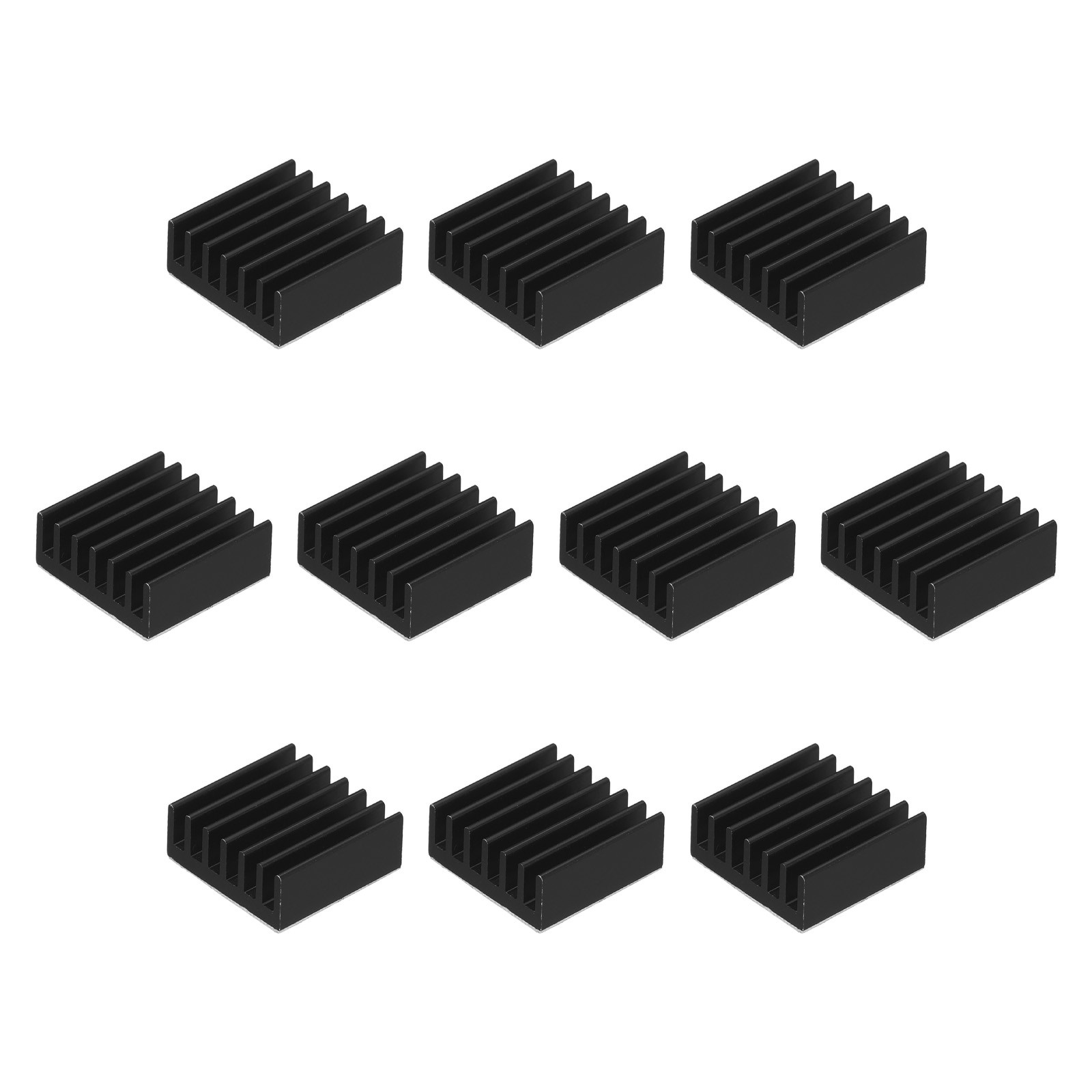 10Pcs 14x14x6mm Heatsink Aluminum Radiator Heat Sink Black