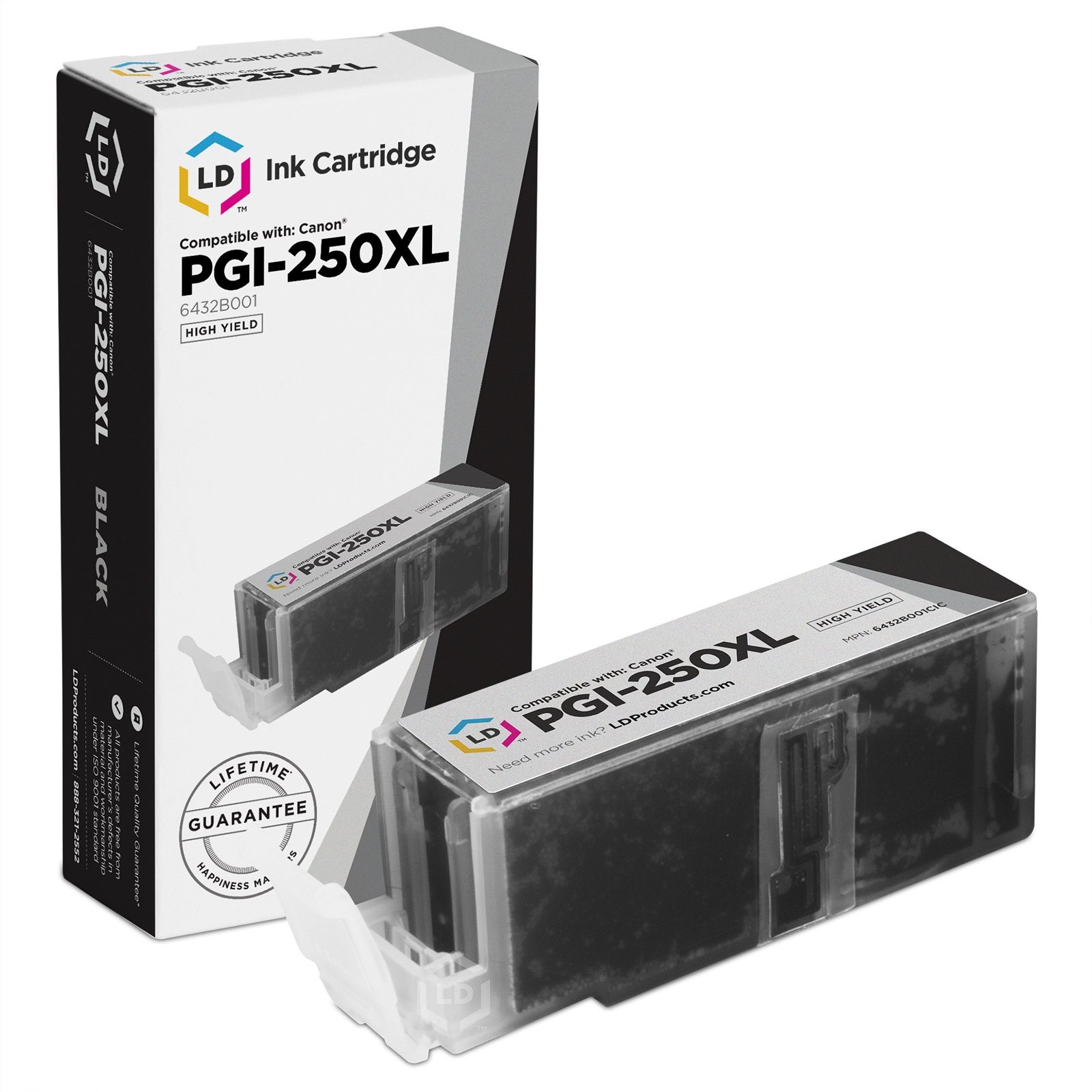 LD 6432B001 PGI250XL Black Ink Cartridge for Canon Printer