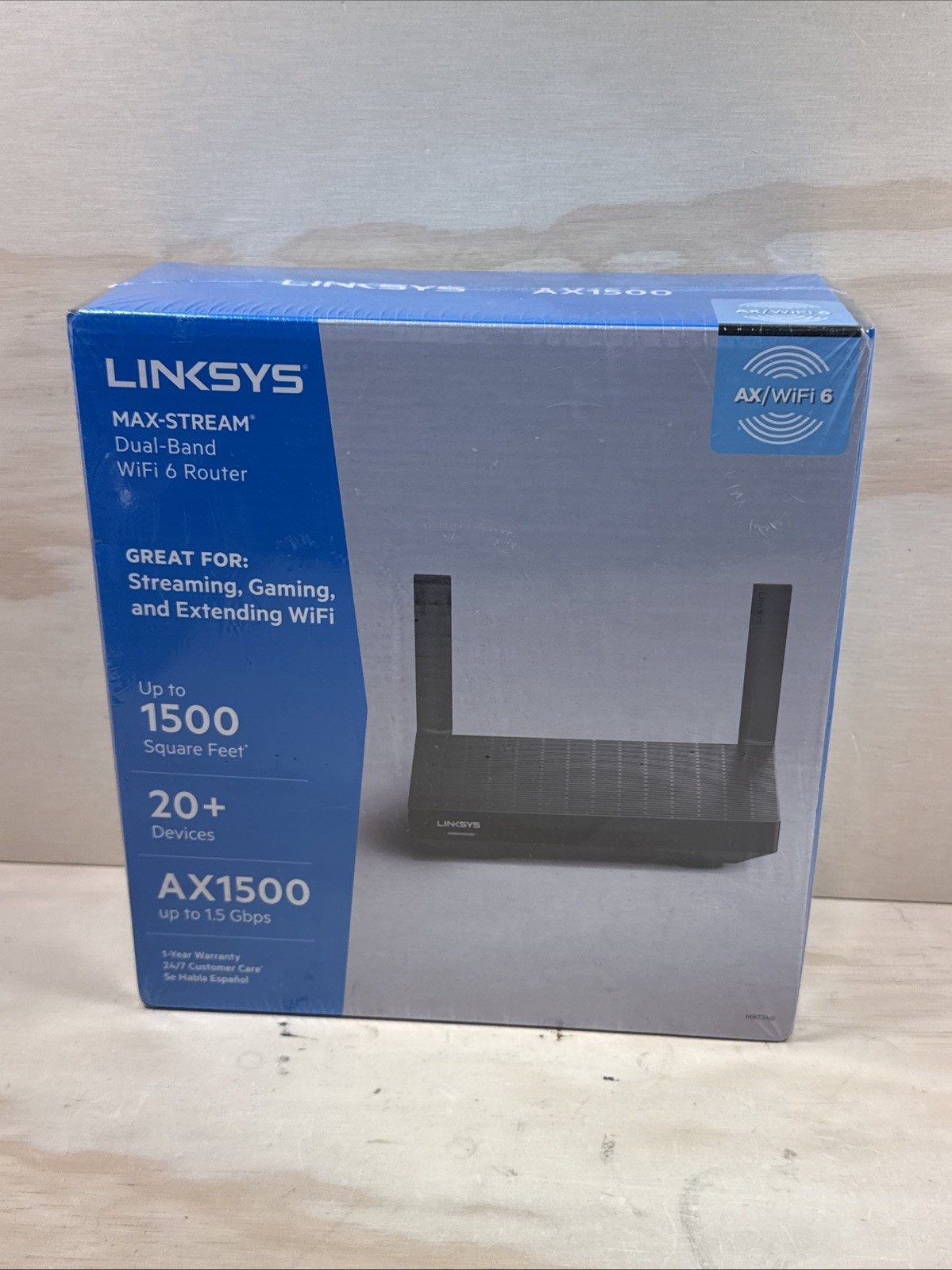 Linksys MR7340 Max-Stream AX1500 Dual-Band WiFi 6 Mesh Router New Sealed
