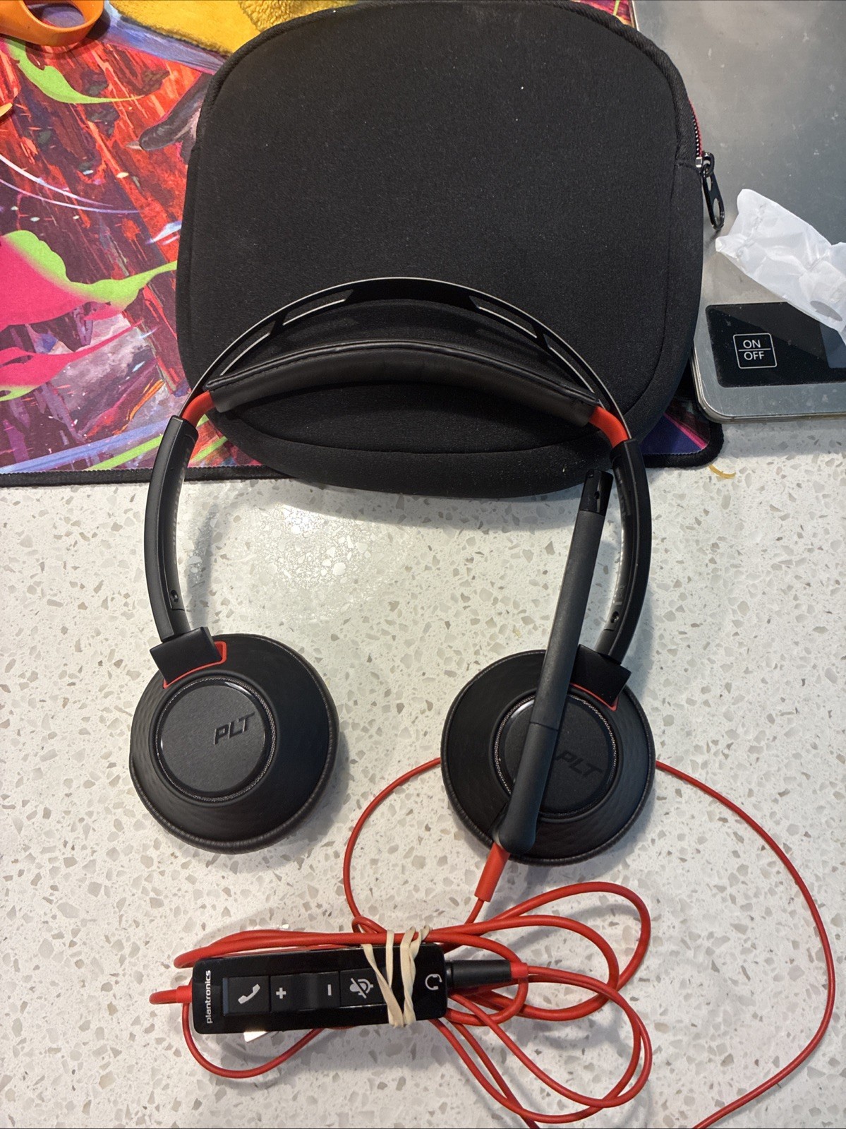 Plantronics Poly Black-wire 5200 Series C5200 USB C Stereo Headset with case