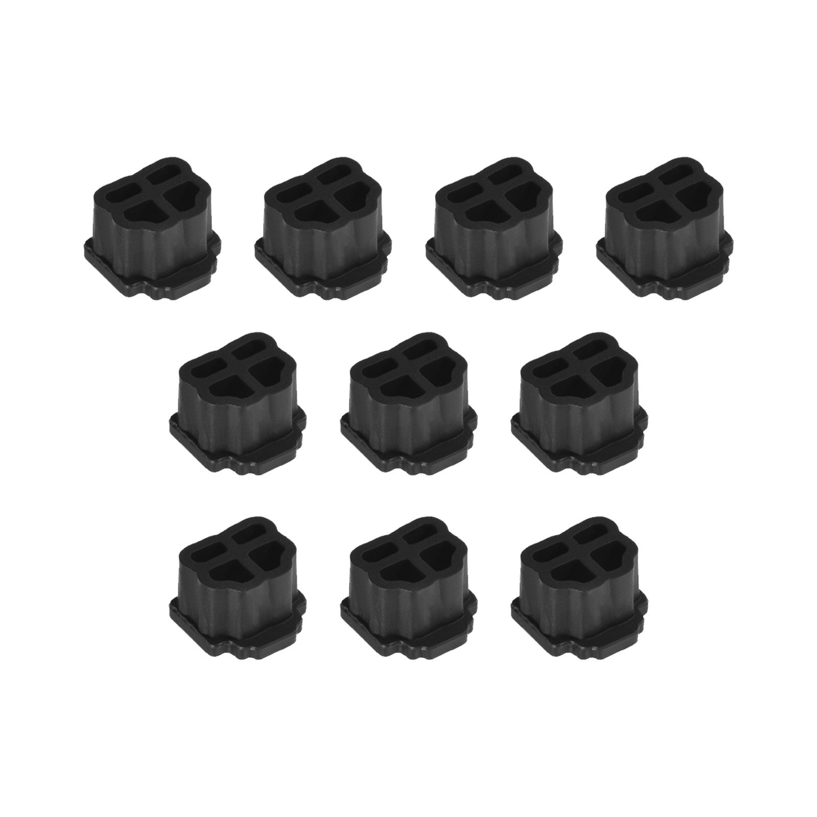 RJ11 Anti Dust Plug Port Dust Silicone Covers Caps Stoppers Black 20pcs