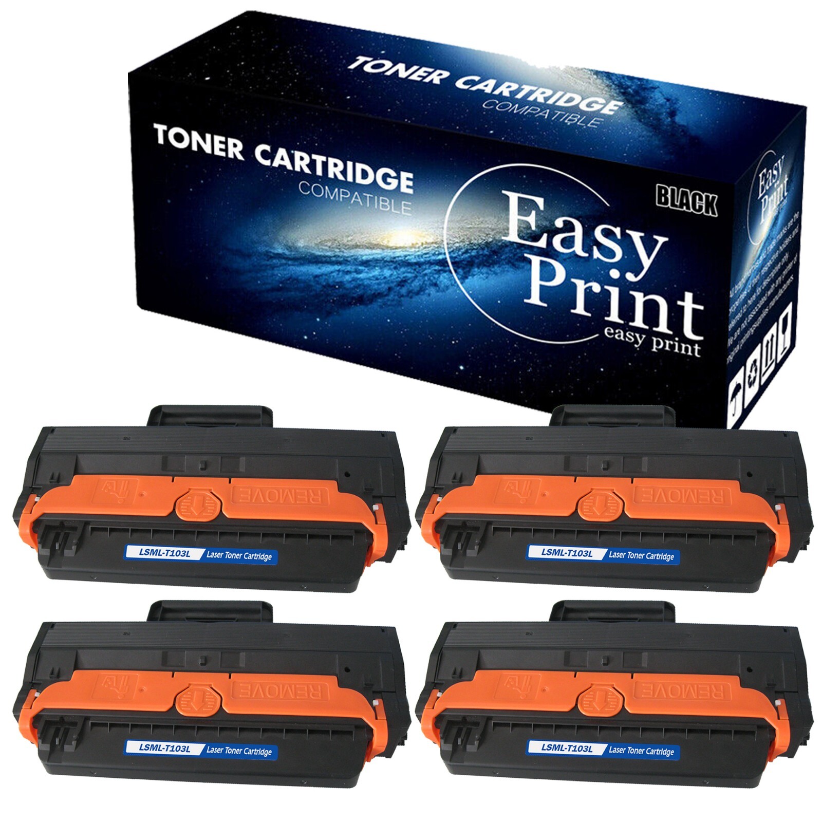 4--Pack 103L MLTD103L Toner Cartridge For SCX-4729FD SCX-4729FW ML-2951D Printer