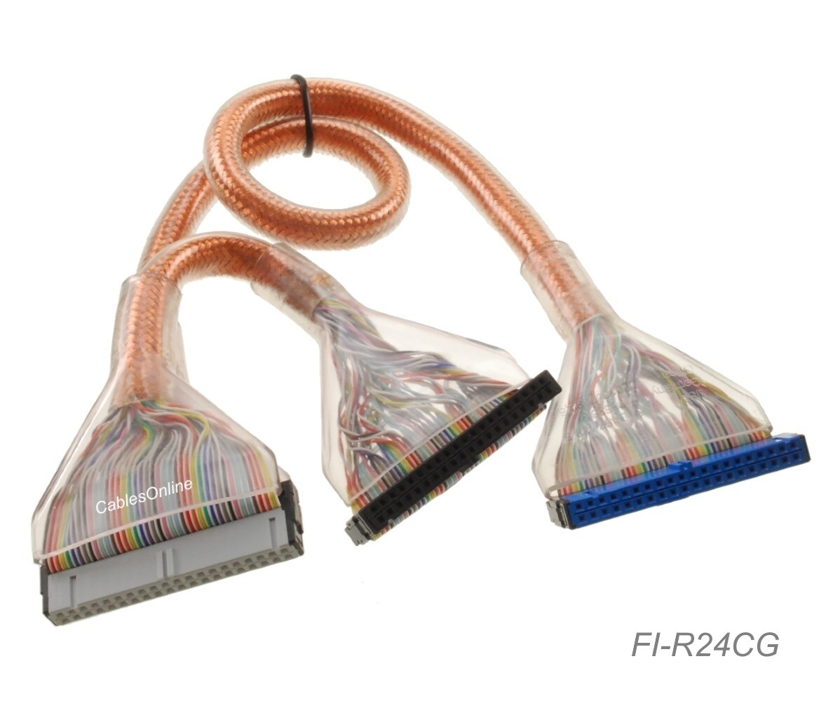 24-in IDE 40-Pin/80-Wire Ultra ATA/133 Two-Drives Round Internal Cable, Shielded
