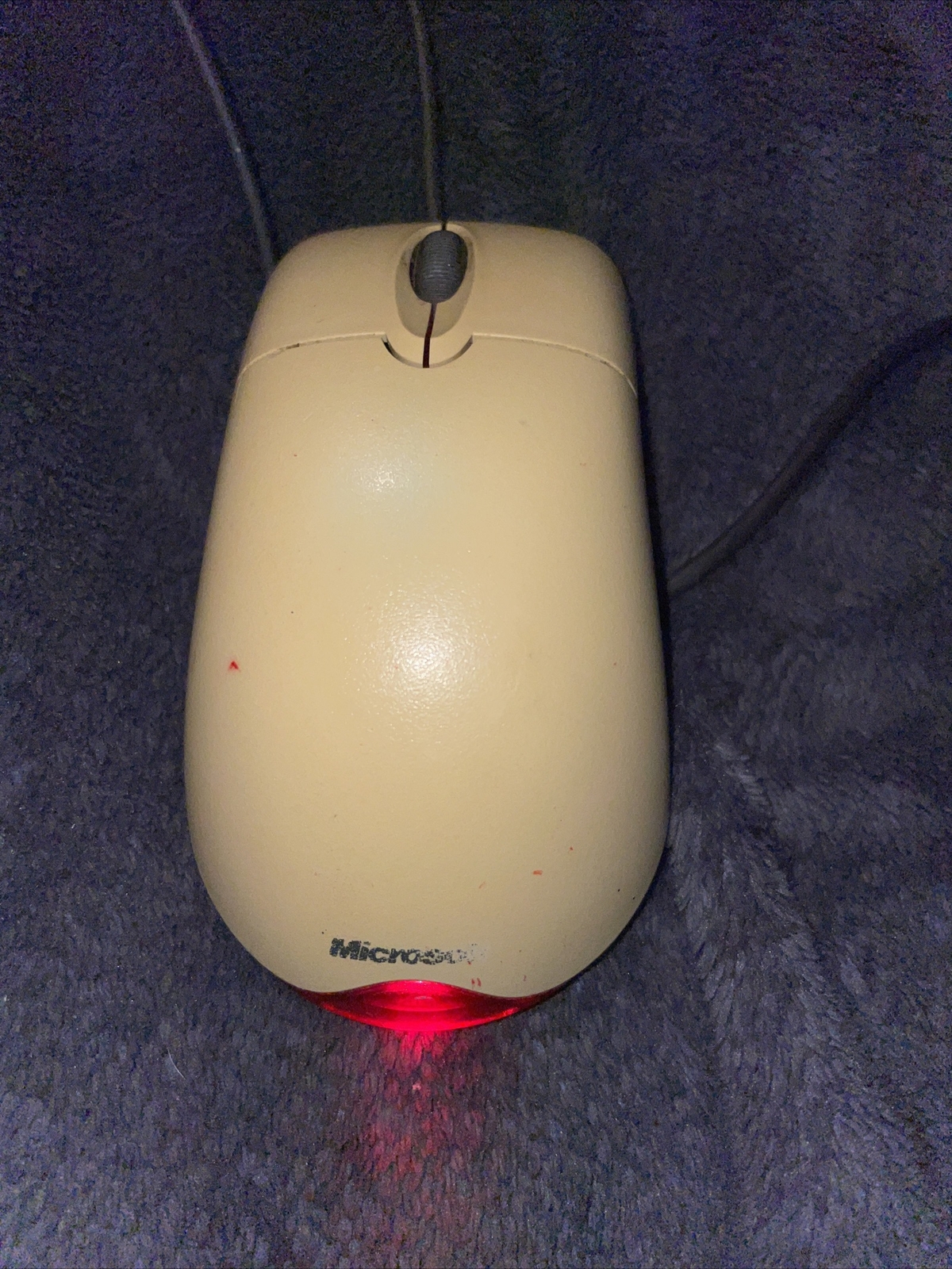 Genuine Microsoft Off White Wheel Mouse Optical X05-87477 USB SEE DESCRIPTION