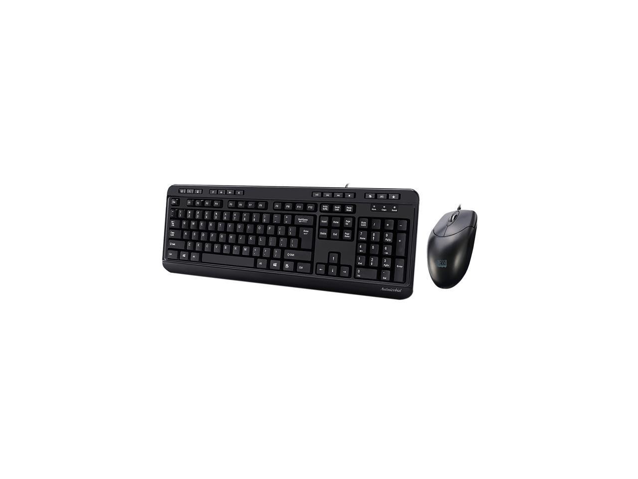 ADESSO AKB-132CB Black 104-key US Layout Normal Keys USB Wired Standard