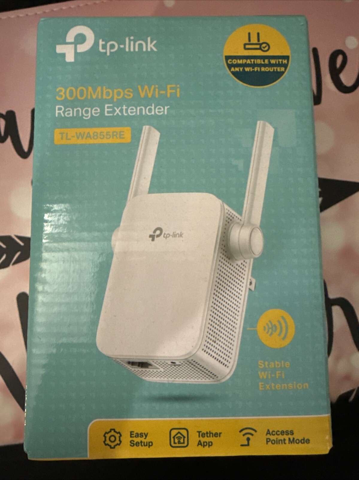 New In Sealed Box TP-LINK TL-WA855RE N300 Wi-Fi Range Extender 300Mbps 2.4 Ghz