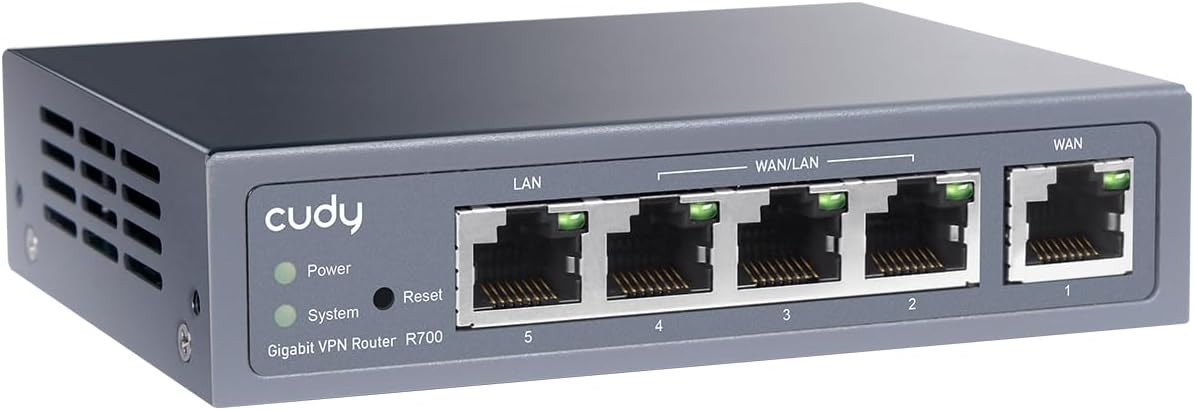 Cudy Gigabit Multi-WAN VPN Router 4 WAN Ports SMB Load Balance WireGuard