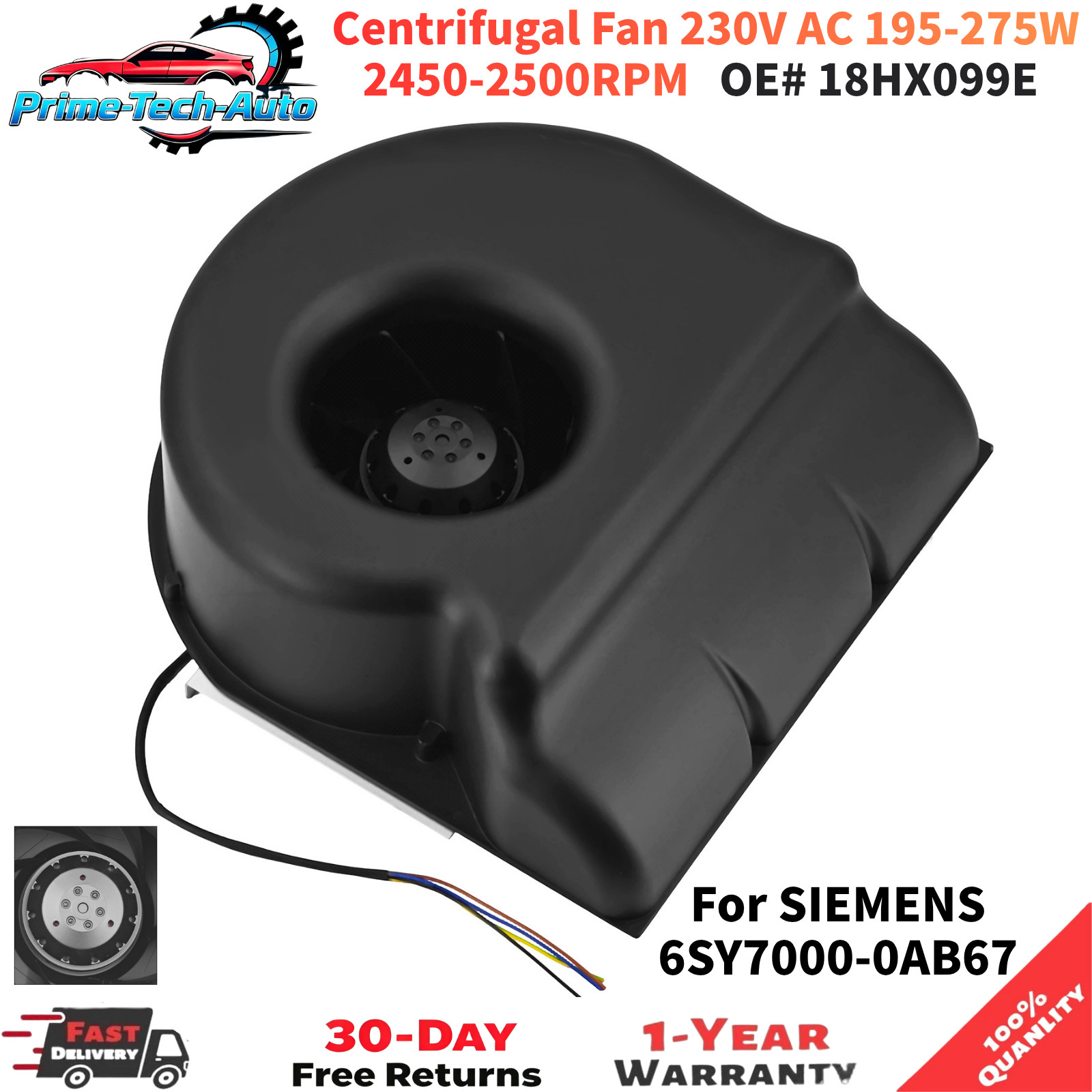 New Centrifugal Fan K2E250-AA01-09 230VAC 275W 2450RPM SIEMENS 6SY7000-0AB67