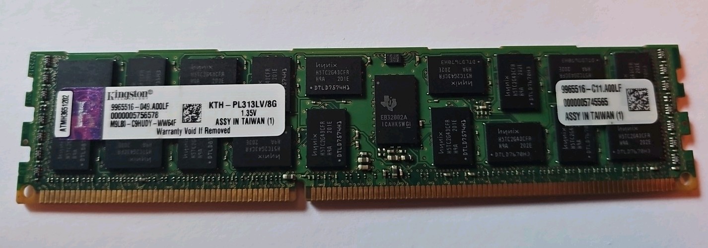 Kingston Technology KTH-PL313LV/8G  1.35v