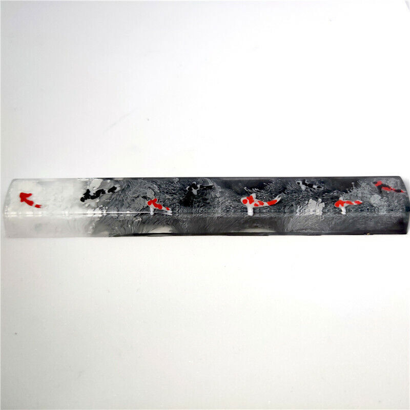 Handmade 6.5U Spacebar Artisan Koi Fish Resin Key Cap For Custom Mechanical Key